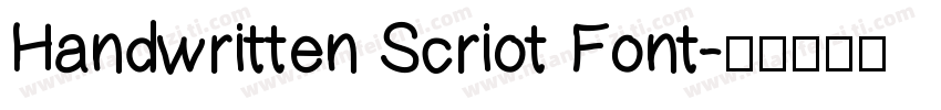 Handwritten Scriot Font字体转换
